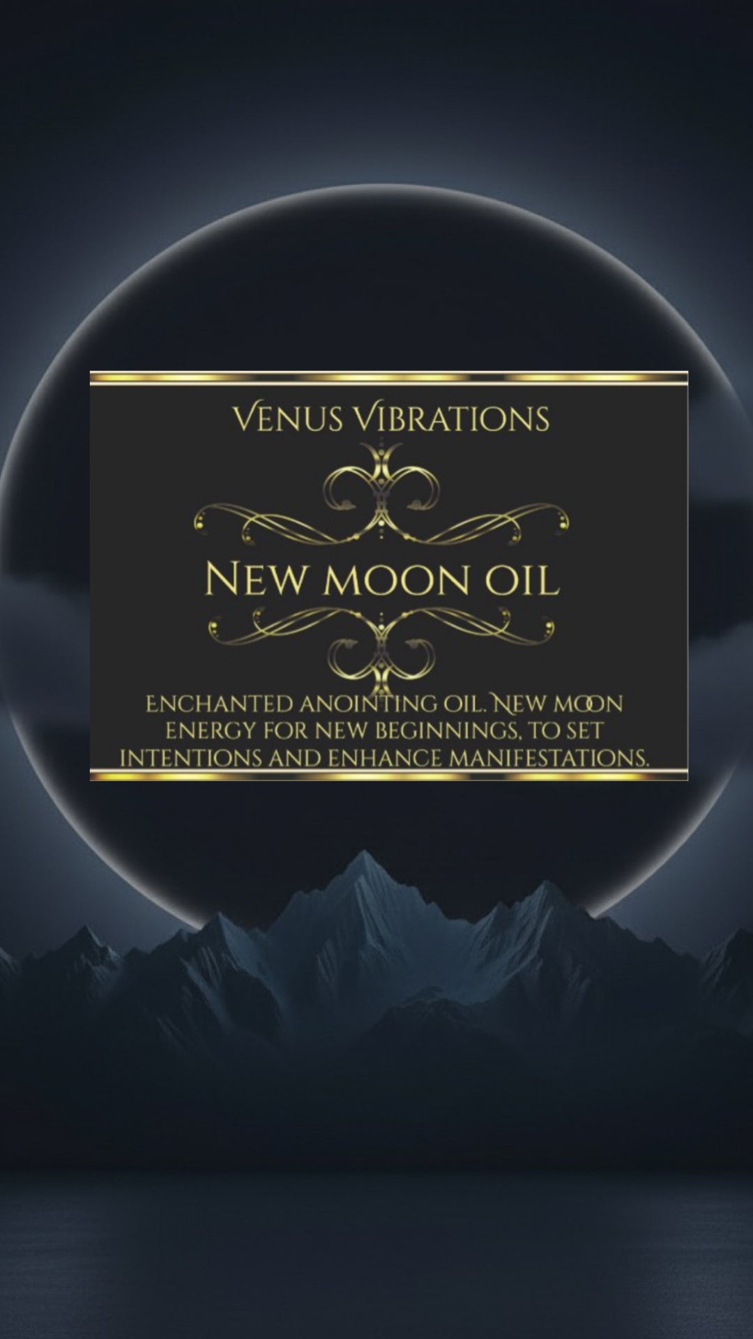 New moon anointing oils